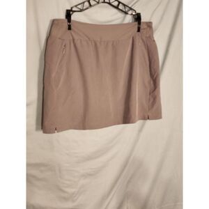 RBX Activewear Skort Gray w Attached Bike Shorts Size Large